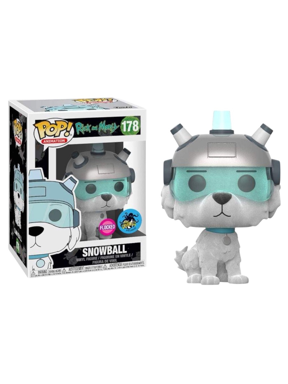 L.A. COMIC-CON EXCLUSIVE FUNKO POP! 178 FLOCKED SNOWBALL  - BNIB